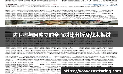 必一防卫者与阿独立的全面对比分析及战术探讨